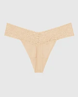 V-Waist Cotton Thong Panty