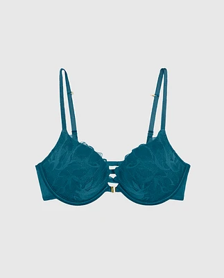 Up 2 Cup Push Bra with Allover Lace