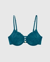 Up 2 Cup Push Bra with Allover Lace