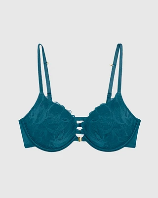 Up 2 Cup Push Bra with Allover Lace