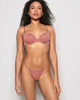 Soutien-gorge demi-buste légèrement doublé rose subtil