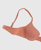 Soutien-gorge demi-buste légèrement doublé rose subtil