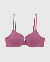 Soutien-gorge demi-buste en doux coton légèrement doubl