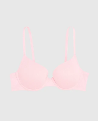 Smooth Lightly Lined Demi Bra Pink-A-Boo