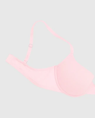 Smooth Lightly Lined Demi Bra Pink-A-Boo