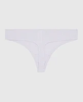 Ribbed Thong Panty Lavender Cake