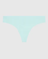 Ribbed Thong Panty Vista Blue