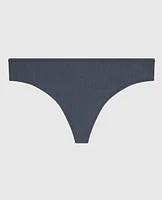 Ribbed Thong Panty Stormy Weather