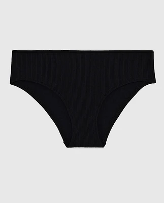 Ribbed Hipster Panty Black