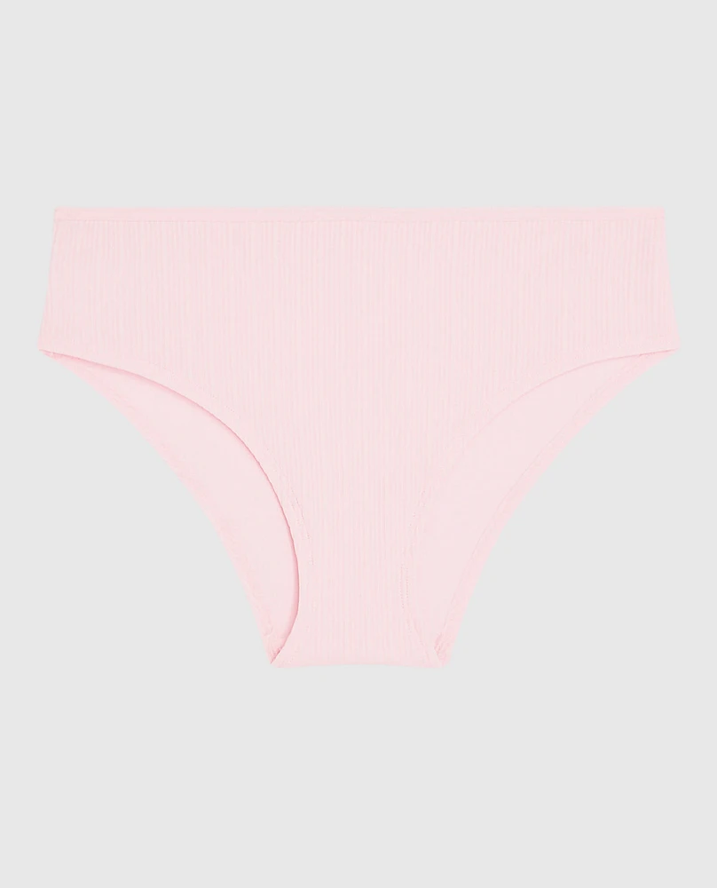 Ribbed Hipster Panty Pink-A-Boo