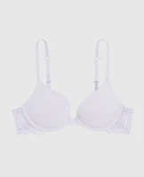 Push Up Bra with Lace Wing Lavender Cake