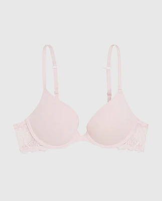 Push Up Bra with Lace Wing Pink-A-Boo