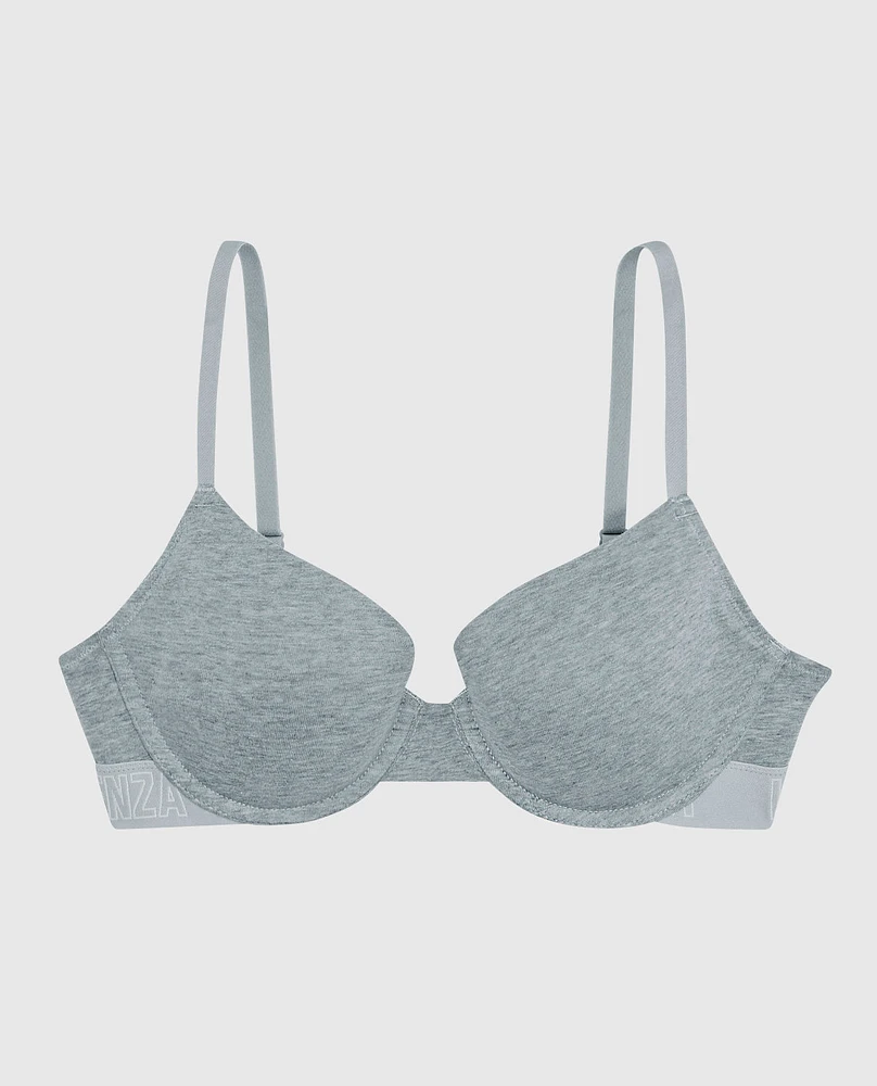 Doux soutien-gorge demi-buste légèrement doublé