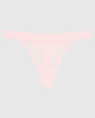 High Leg Medium Rise Thong Panty