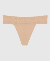 Thong Panty with Lace Trim