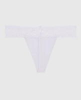 Thong Panty with Lace Lavender Cake