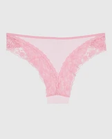 Cheeky Panty with Logo Trim Pink