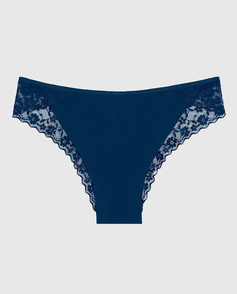 Cheeky Panty with Lace Trim Ocean Cavern