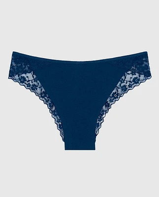 Cheeky Panty with Lace Trim Ocean Cavern