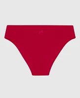 Ultrasoft V-Waist Ribbed Bikini Panty Cosmo Red