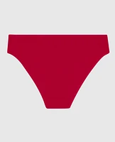 Ultrasoft V-Waist Ribbed Bikini Panty Cosmo Red