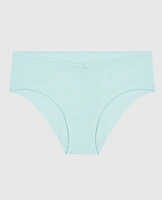 Ultrasoft V-Waist Ribbed Hipster Panty Vista Blue