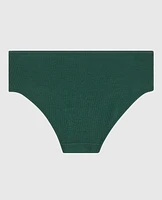 Ultrasoft V-Waist Ribbed Hipster Panty Emerald Green