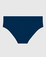 Ultrasoft V-Waist Ribbed Hipster Panty Ocean Cavern