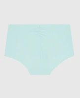 Ultrasoft V-Waist Ribbed Boyshort Panty Vista Blue