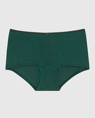 Ultrasoft Modal V-Waist Ribbed Boyshort Panty