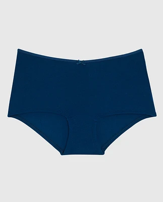 Ultrasoft V-Waist Ribbed Boyshort Panty Ocean Cavern