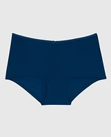 Ultrasoft V-Waist Ribbed Boyshort Panty Ocean Cavern