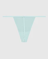 Ultrasoft Ribbed G-String Panty Vista Blue