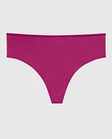 Ultrasoft High Leg Thong Panty Outrageous Pink