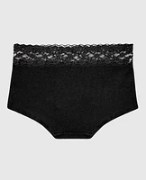 Boyshort Panty with Lace Trim