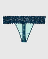 Thong Panty with Lace Trim