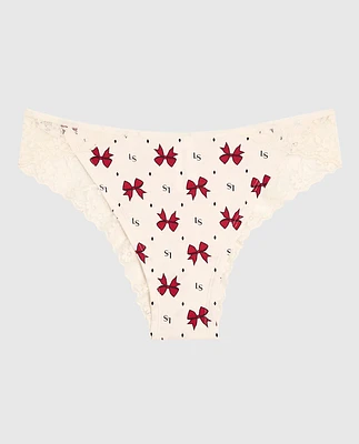 Culotte Cheeky avec bordure en dentelle