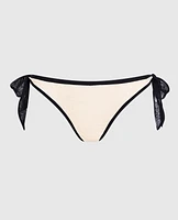 Tie-Side Thong Panty Ivory Dawn