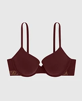 Lightly Lined Demi Bra with Logo Band