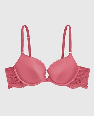 Push Up Bra with Lace Wing