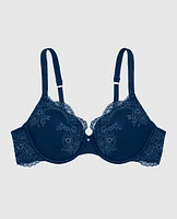 Allover Lace Lightly Lined Full Coverage Bra