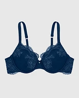 Allover Lace Lightly Lined Full Coverage Bra