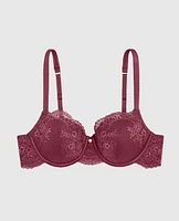 Allover Lace Lightly Lined Balconette Bra