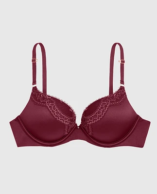 Up 2 Cup Push Bra with Lace Overlay