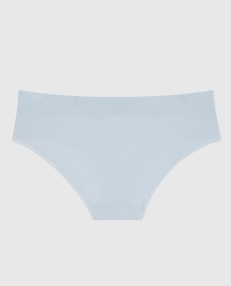 Culotte taille basse lisse et confortable bleu de méthylène