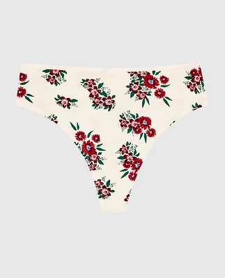 Tanga à jambe échancrée en modal ultra doux