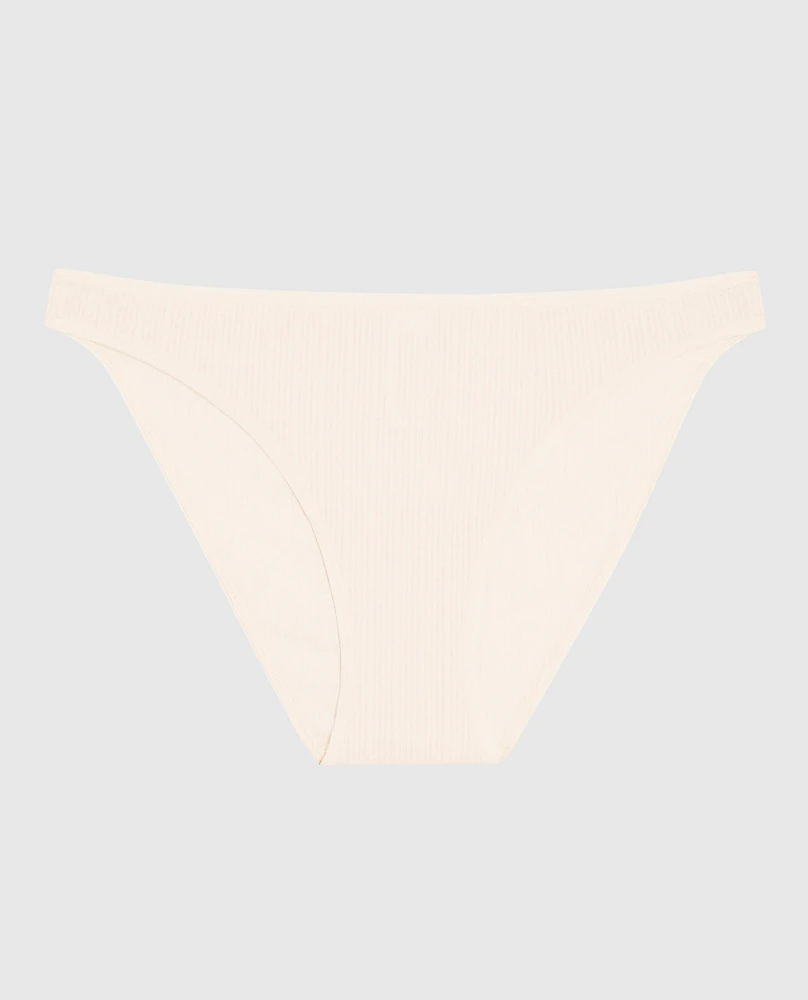 Ribbed Bikini Panty Ivory Dawn