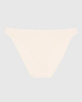 Culotte bikini côtelée aube ivoire