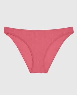 Ribbed Bikini Panty Romantic Pink