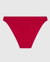 Ribbed Bikini Panty Cosmo Red